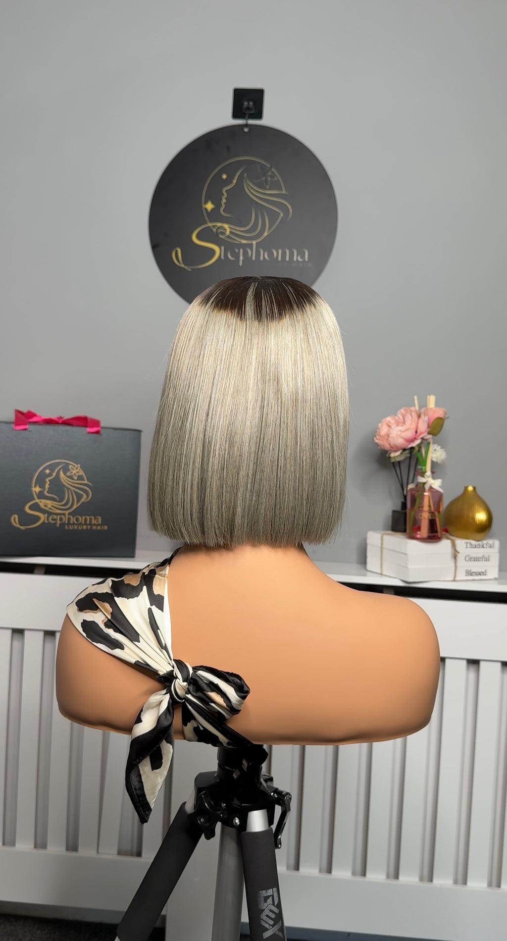 8” Luxury Grey Bone Straight with 2by6 Closure