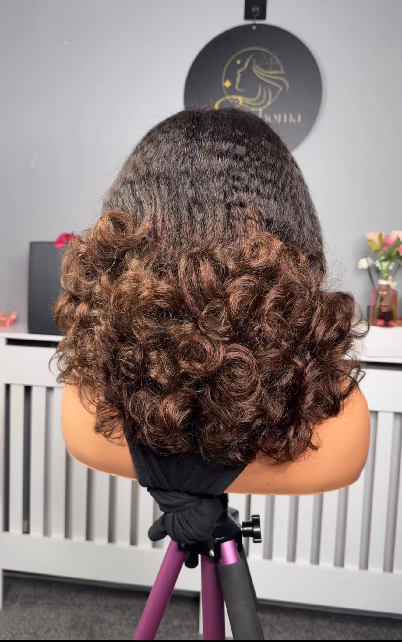 Luxury Kinky with Brown Bouncy Tip