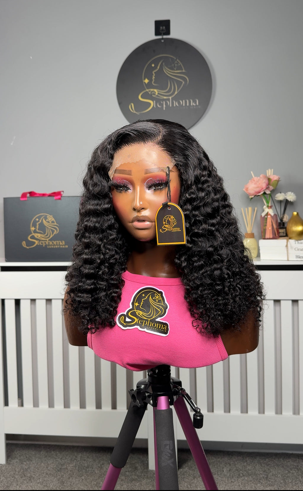 18” IRIS Curly with 5by5 Closure