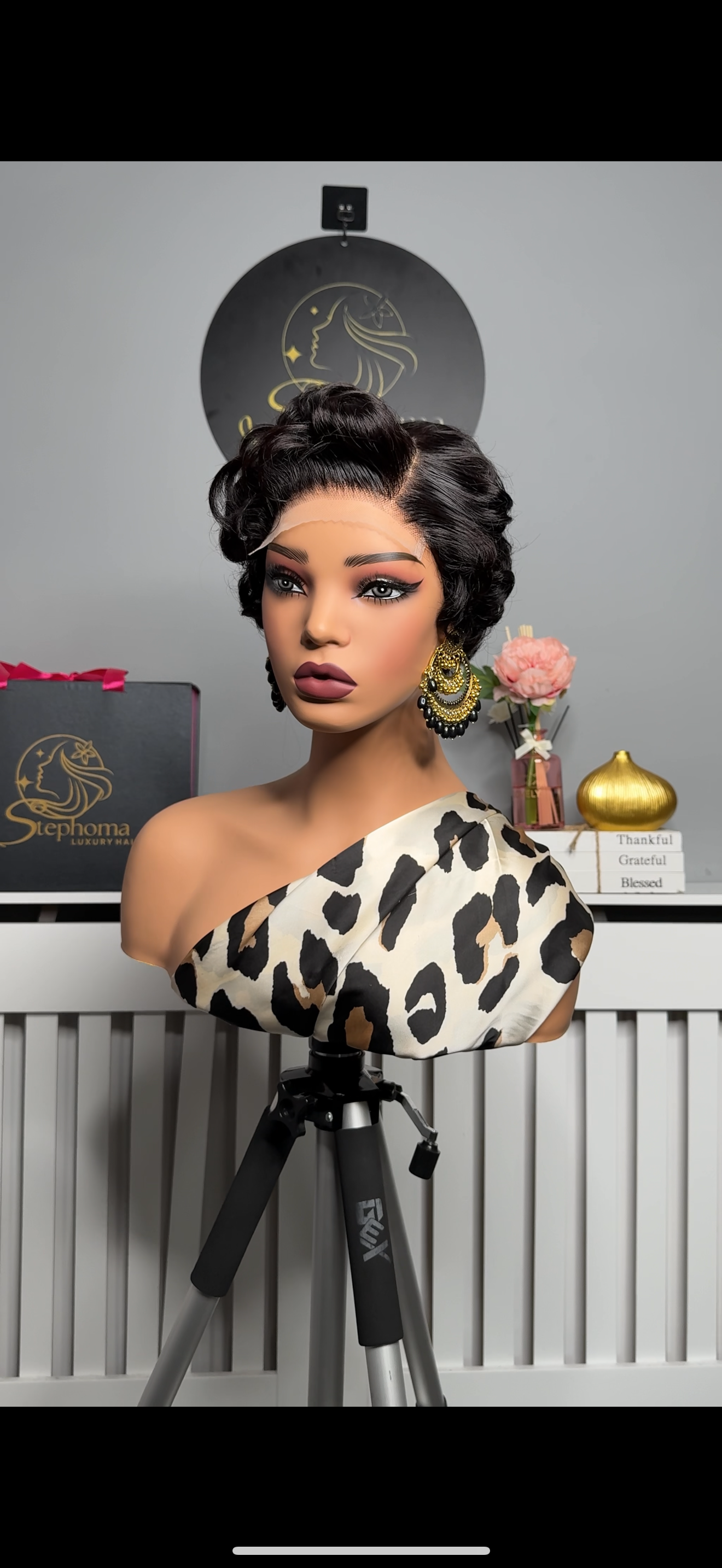 Executive Pixie Cut Wig with 6by6 Swiss Lace Closure