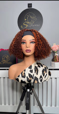 12” Dream Curly Band Wig in Ginger multitone