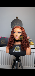 16” Iris Curly in Ginger Colour with 5by5 Closure