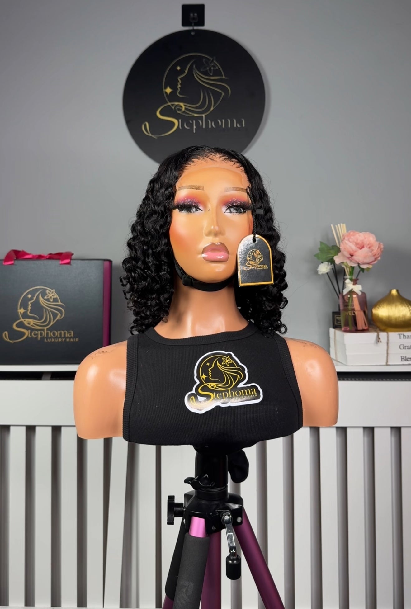 10” Iris Curly with 5by5 Closure