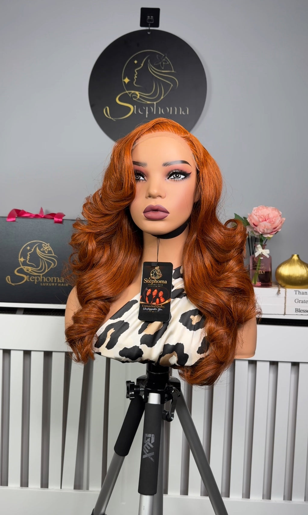 22” Raw Donor Deluxe Wavy Bounce with 5by5 Closure in Cajun Spice