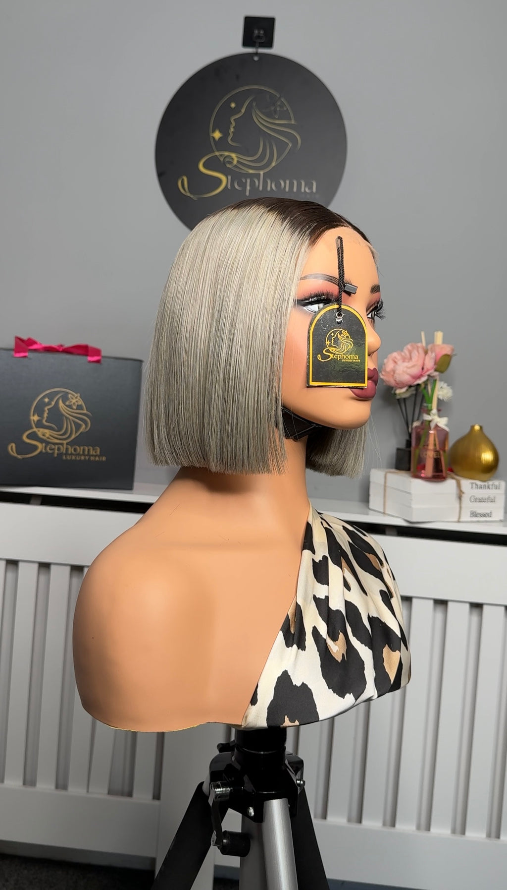 8” Luxury Grey Bone Straight with 2by6 Closure