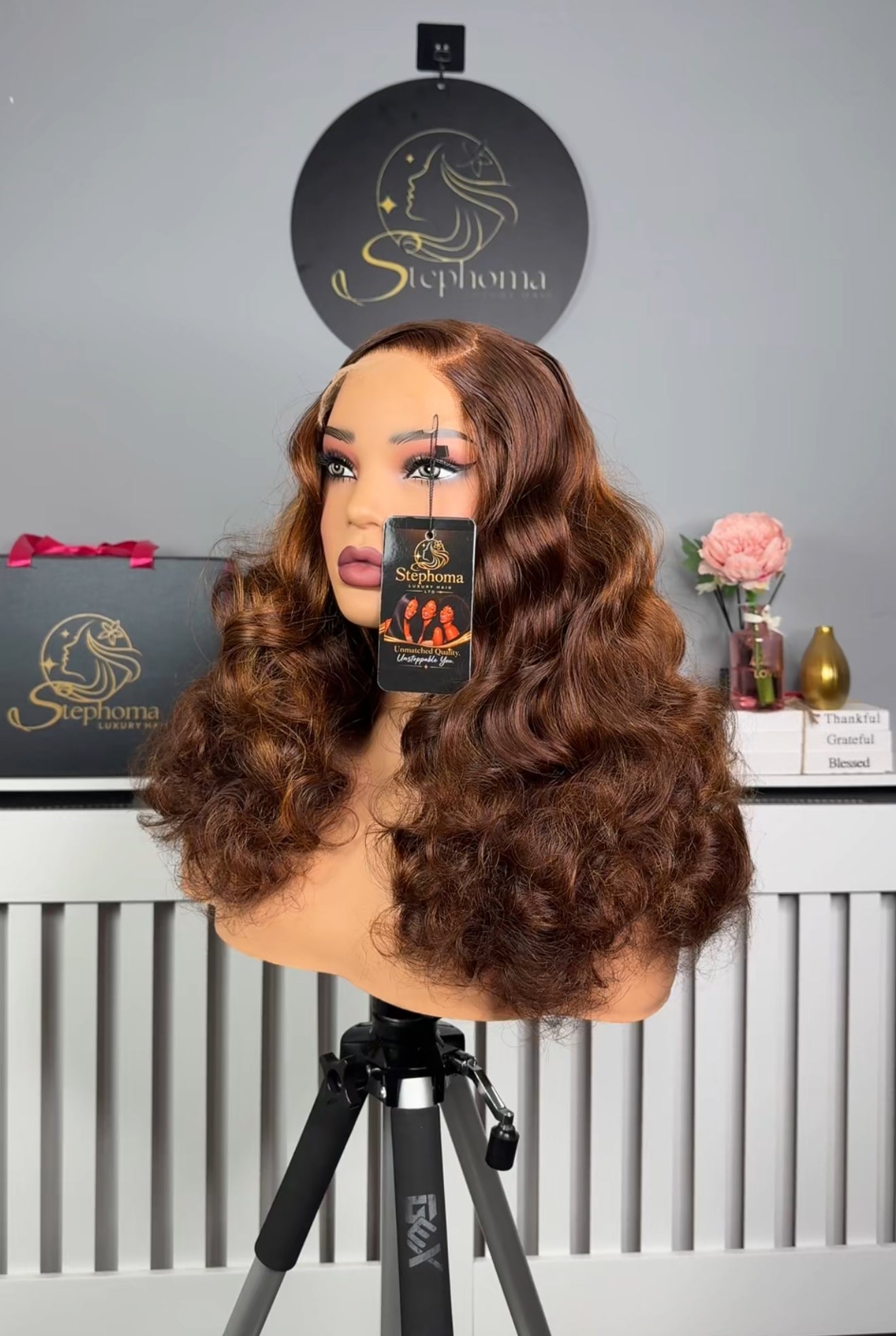 22” Luxe Donor Bouncy with 5by5 HD Lace Closure