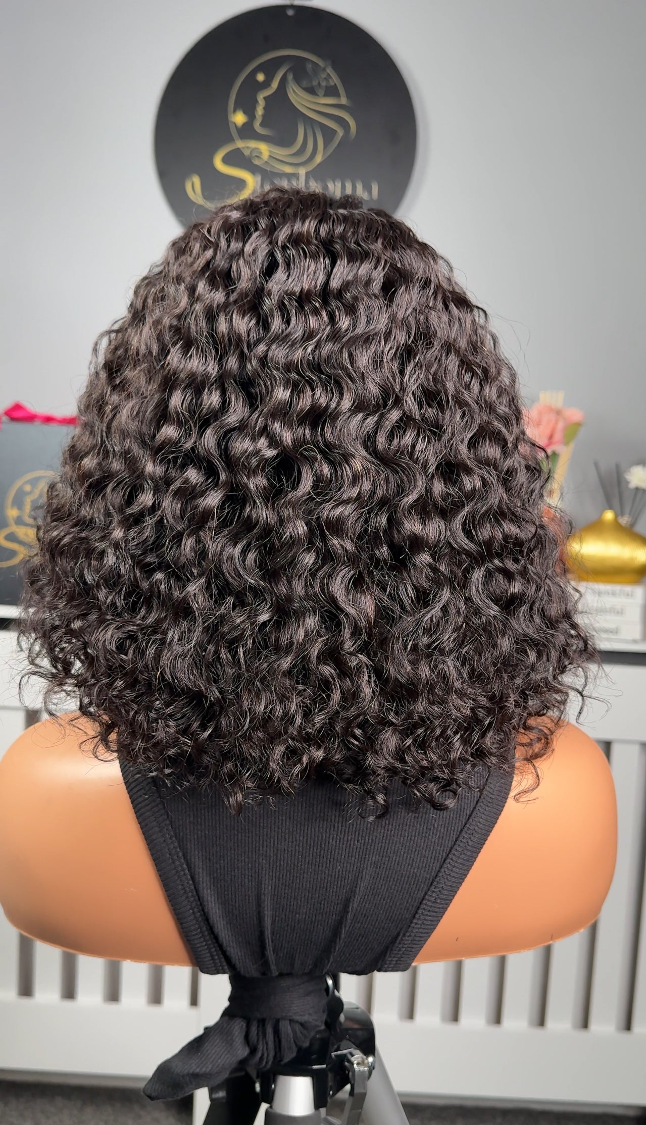 12” Iris Curly Closure Fringe Wig