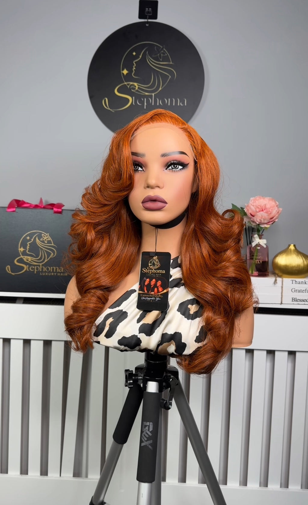 22” Raw Donor Deluxe Wavy Bounce with 5by5 Closure in Cajun Spice