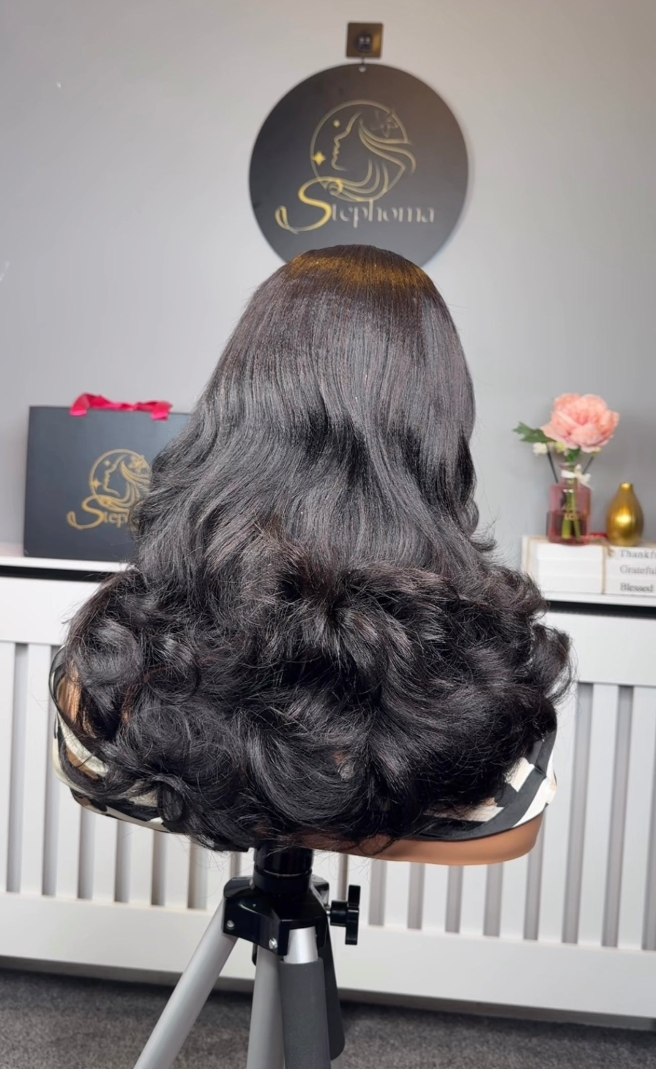 Adiza layered Yaki Wave with 5by5 Transparent lace closure