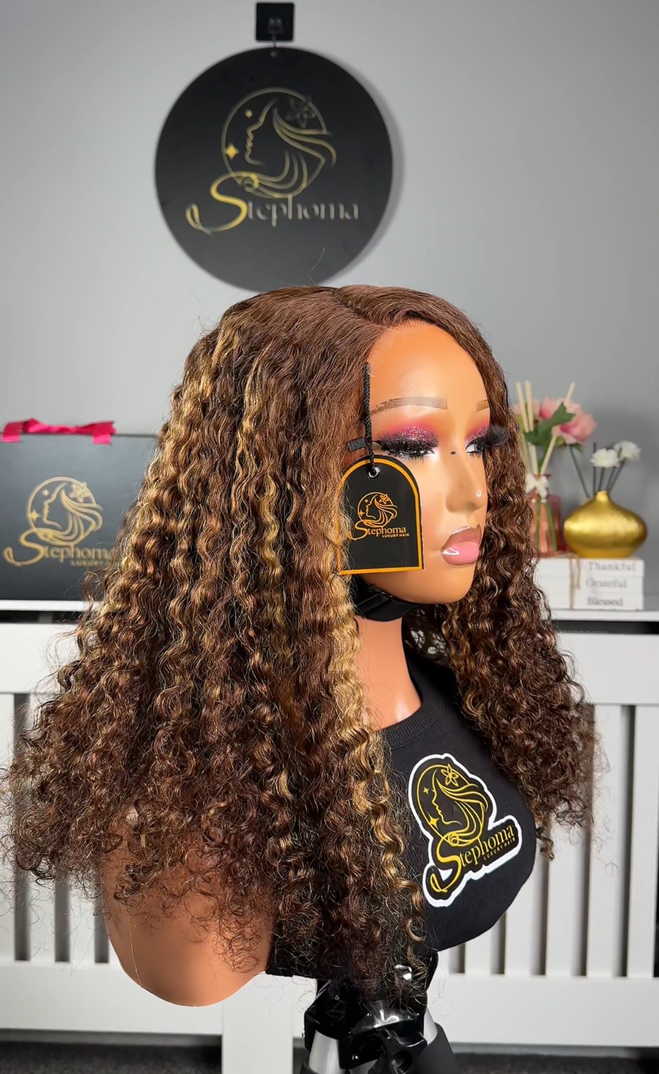 16” Wig Zanda with 5by5 Pre-Cut Lace