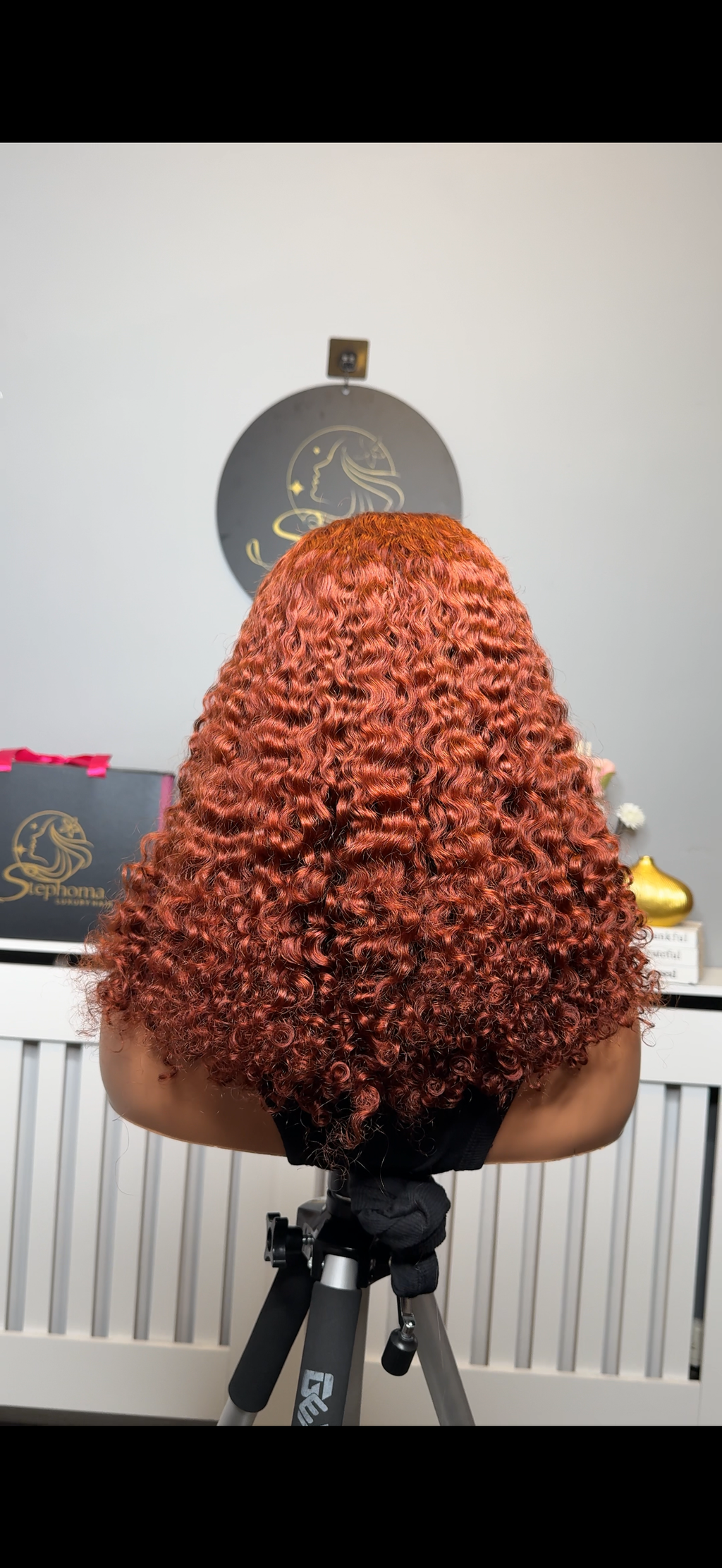 16” Iris Curly in Ginger Colour with 5by5 Closure