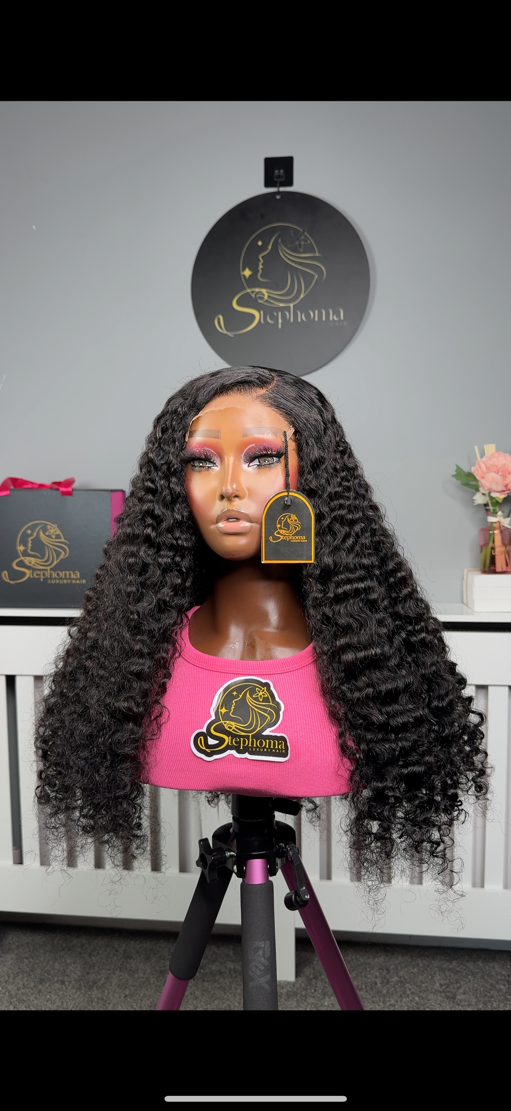 24” Iris Curly with 5by5 Closure
