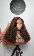 18” Coffee Brown Dream Curly with 5by5 Closure