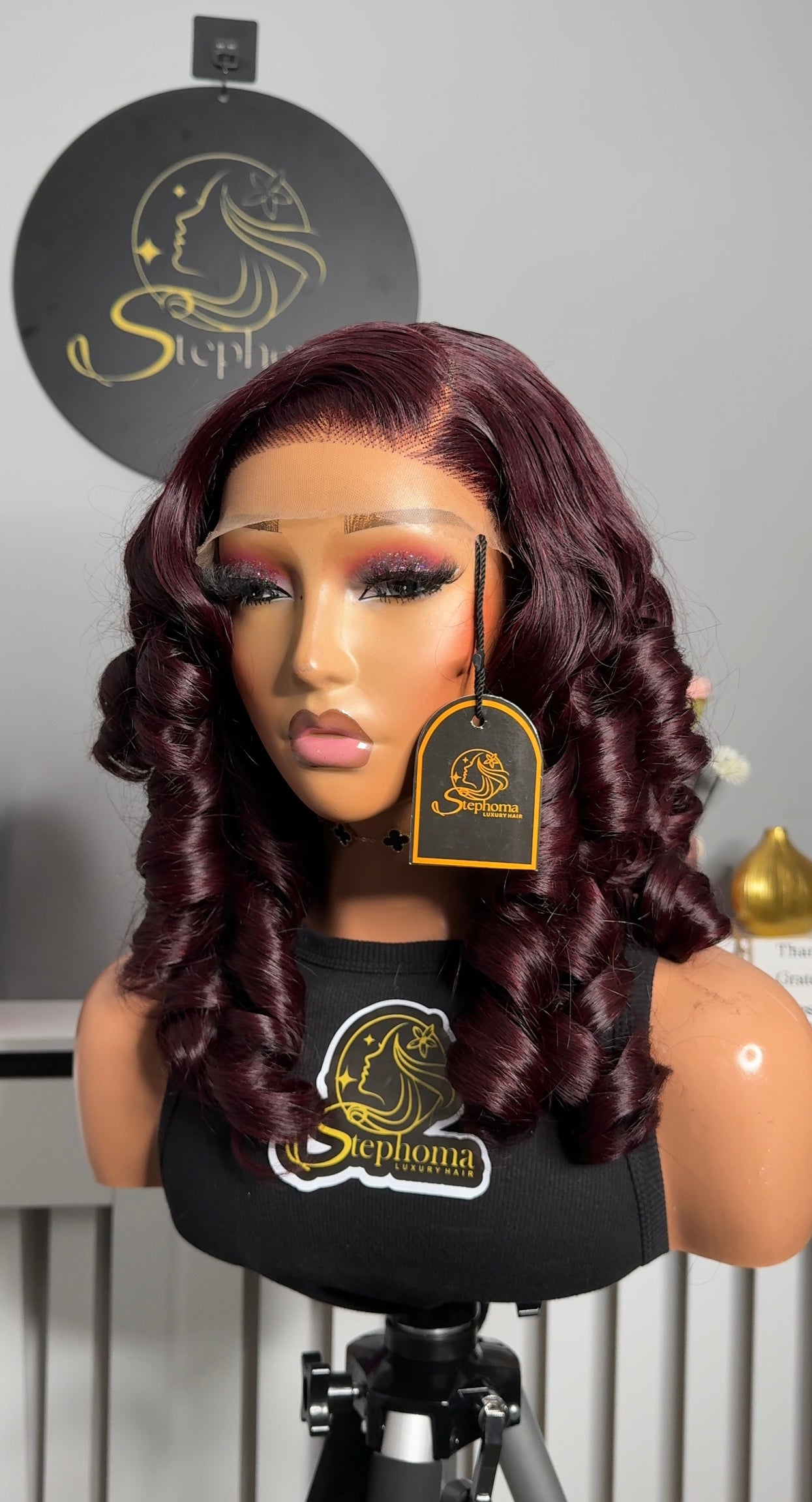 Raw Donor SDD Bouncy _ Wavy with 5by5 Closure. 18” Layered