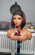 Oma Band Wig in Dark Burgundy