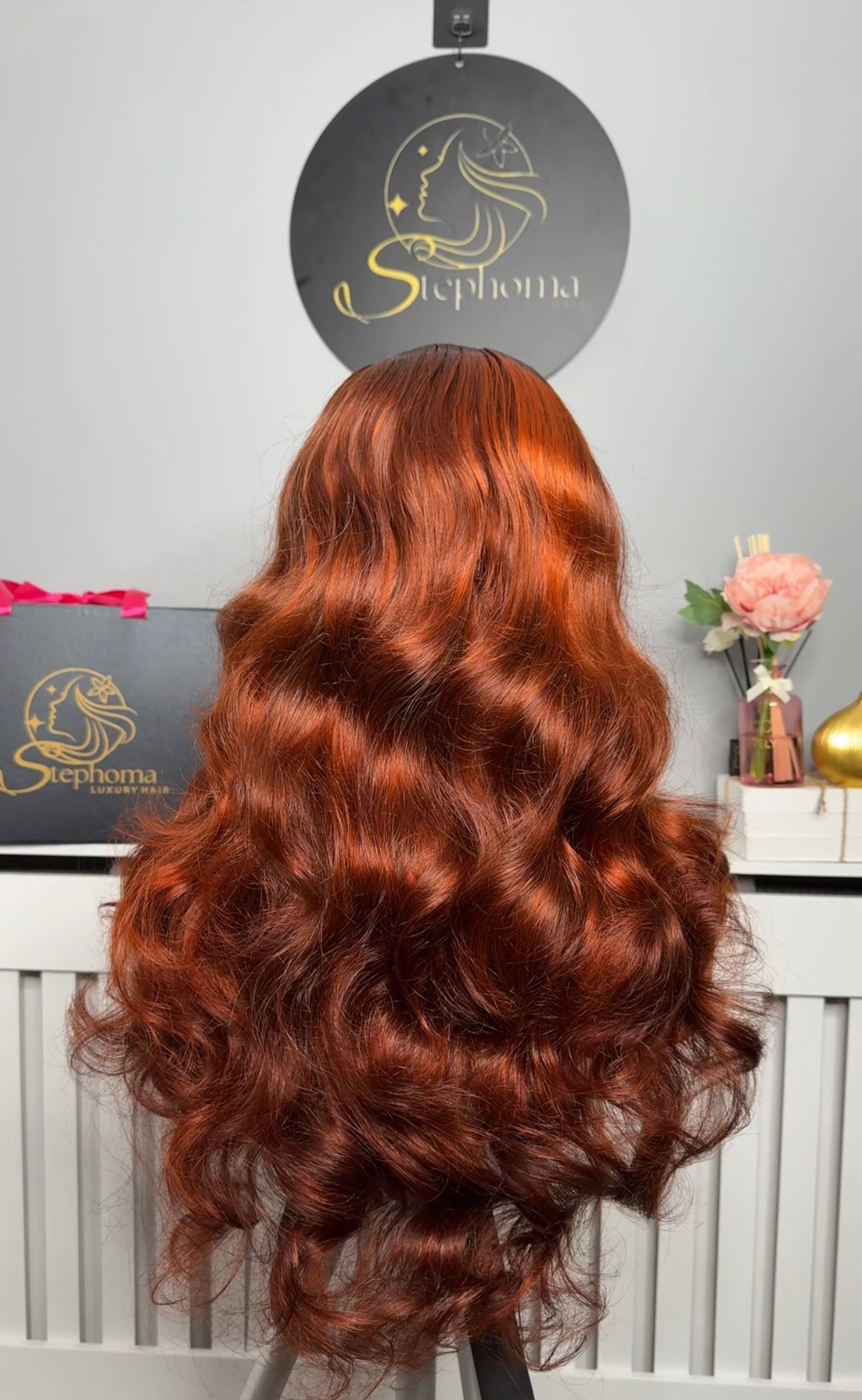 24” Luxe Donor Wavy with 5by5 Closure in Ginger Multi tone