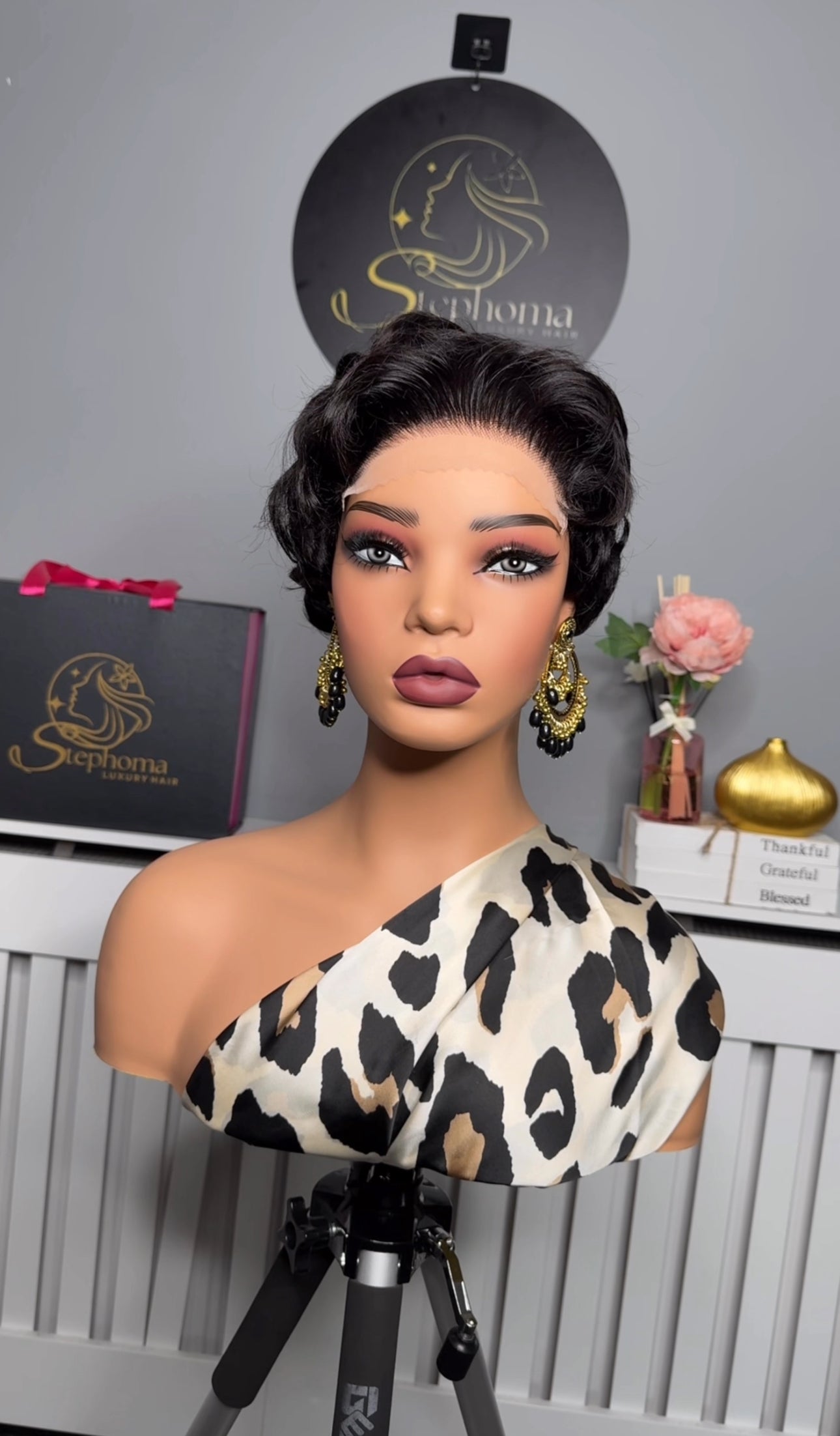 Executive Pixie Cut Wig with 6by6 Swiss Lace Closure