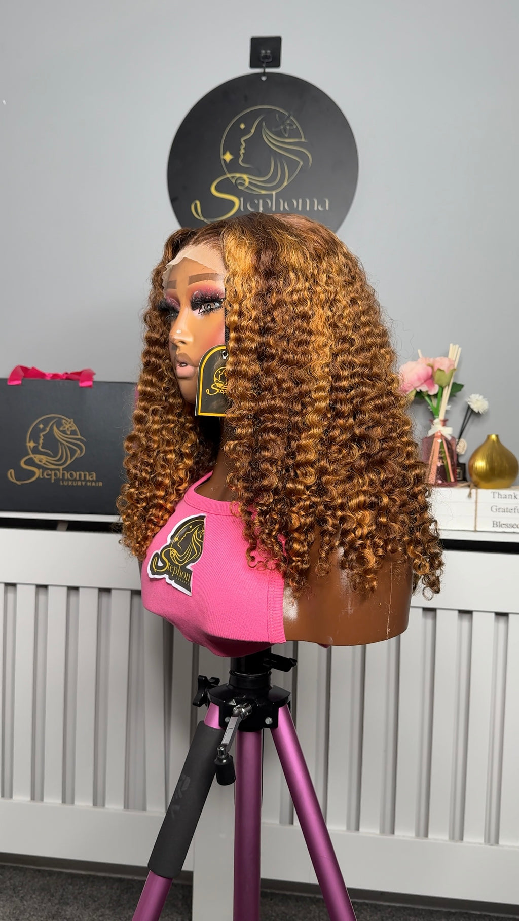 18” Dream Curly with 5by6 Swiss Lace Closure