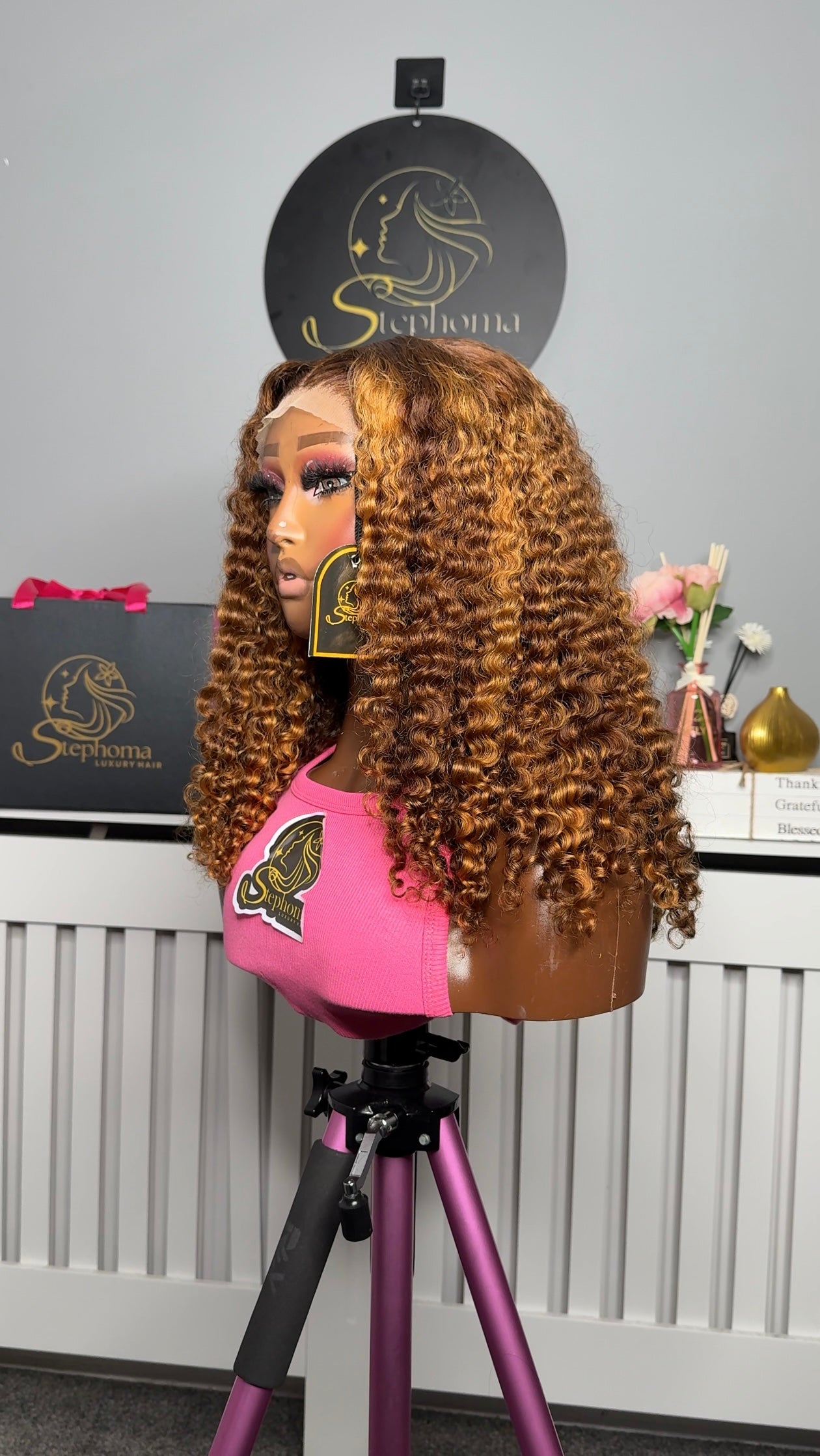 18” Dream Curly with 5by6 Swiss Lace Closure