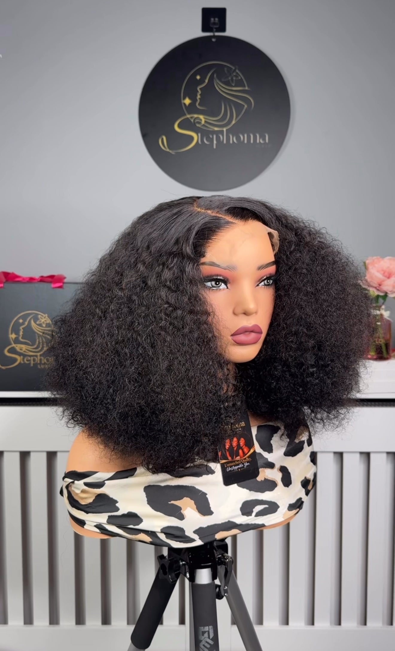 16” Iris Curly with 5by5 HD Lace Closure