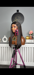 16” Luxe Donor Bone Straight with 5by5 Closure