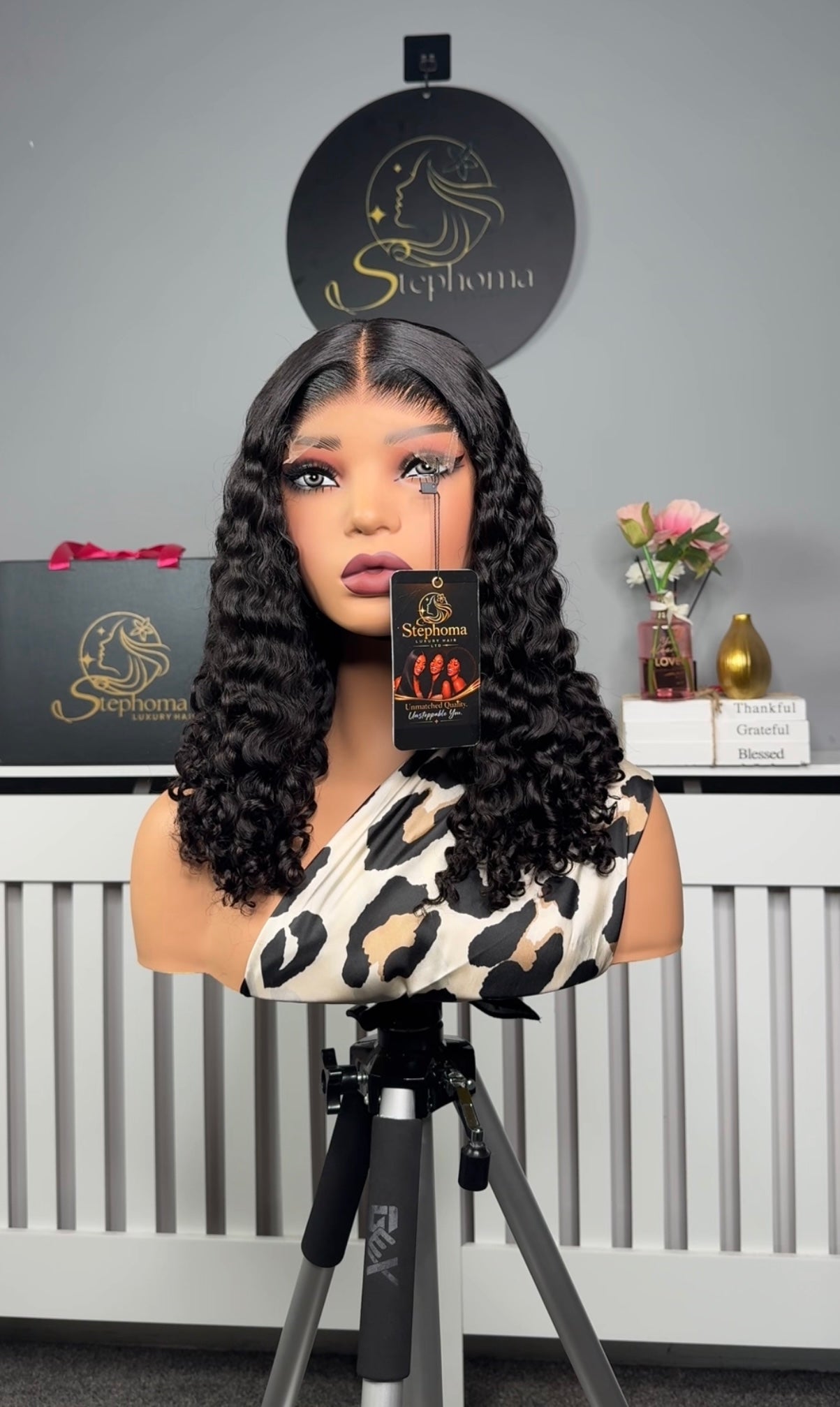 18” Iris Curly with 5by5 HD Lace Closure