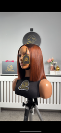 10” 2by6 KimK SDD Luxe Donor Bone Straight in Cajun with Dark Root