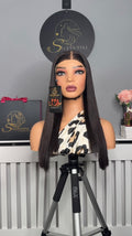 16” Luxury Bone Straight with 5by5 Closure