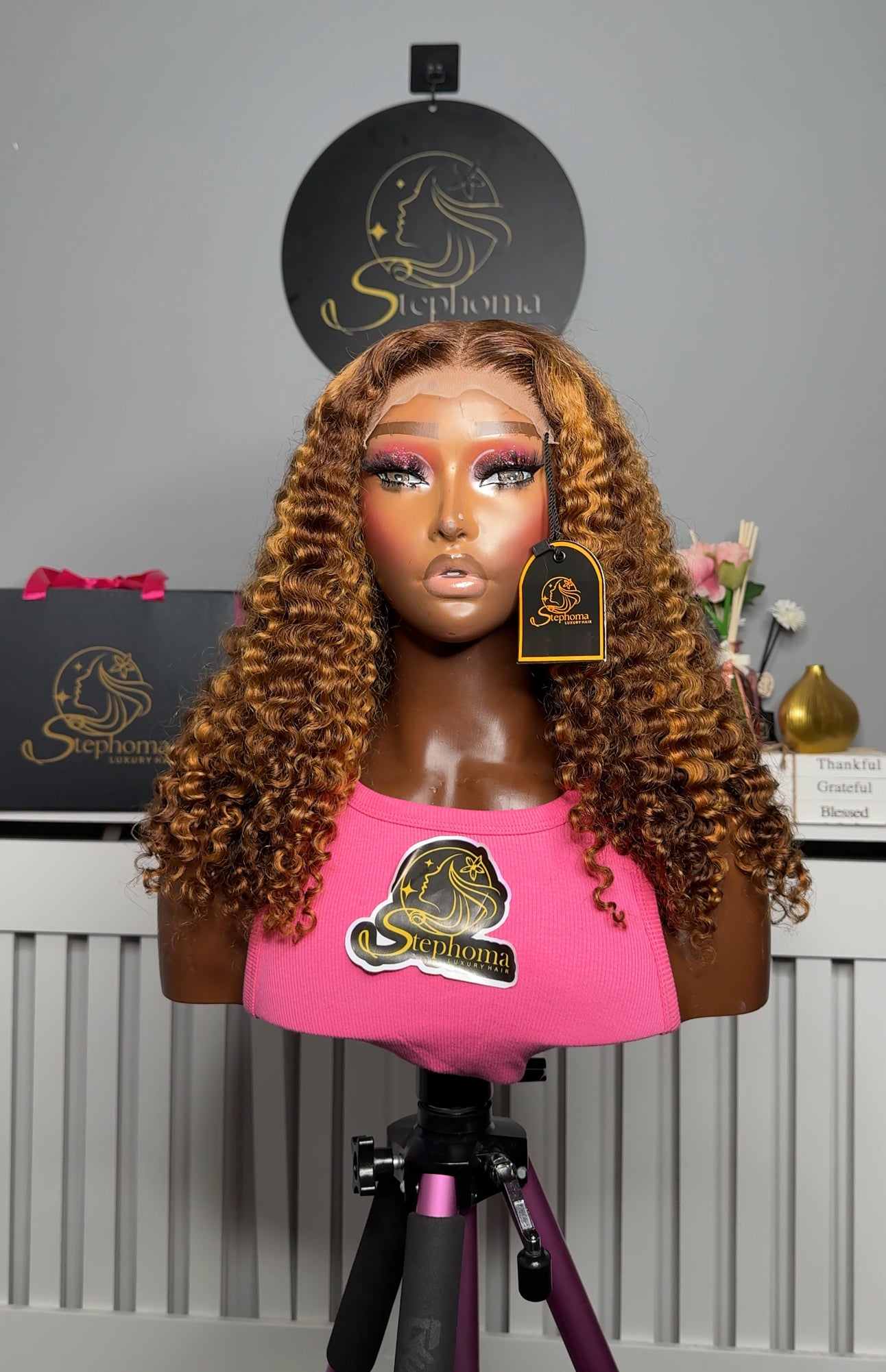 18” Dream Curly with 5by6 Swiss Lace Closure