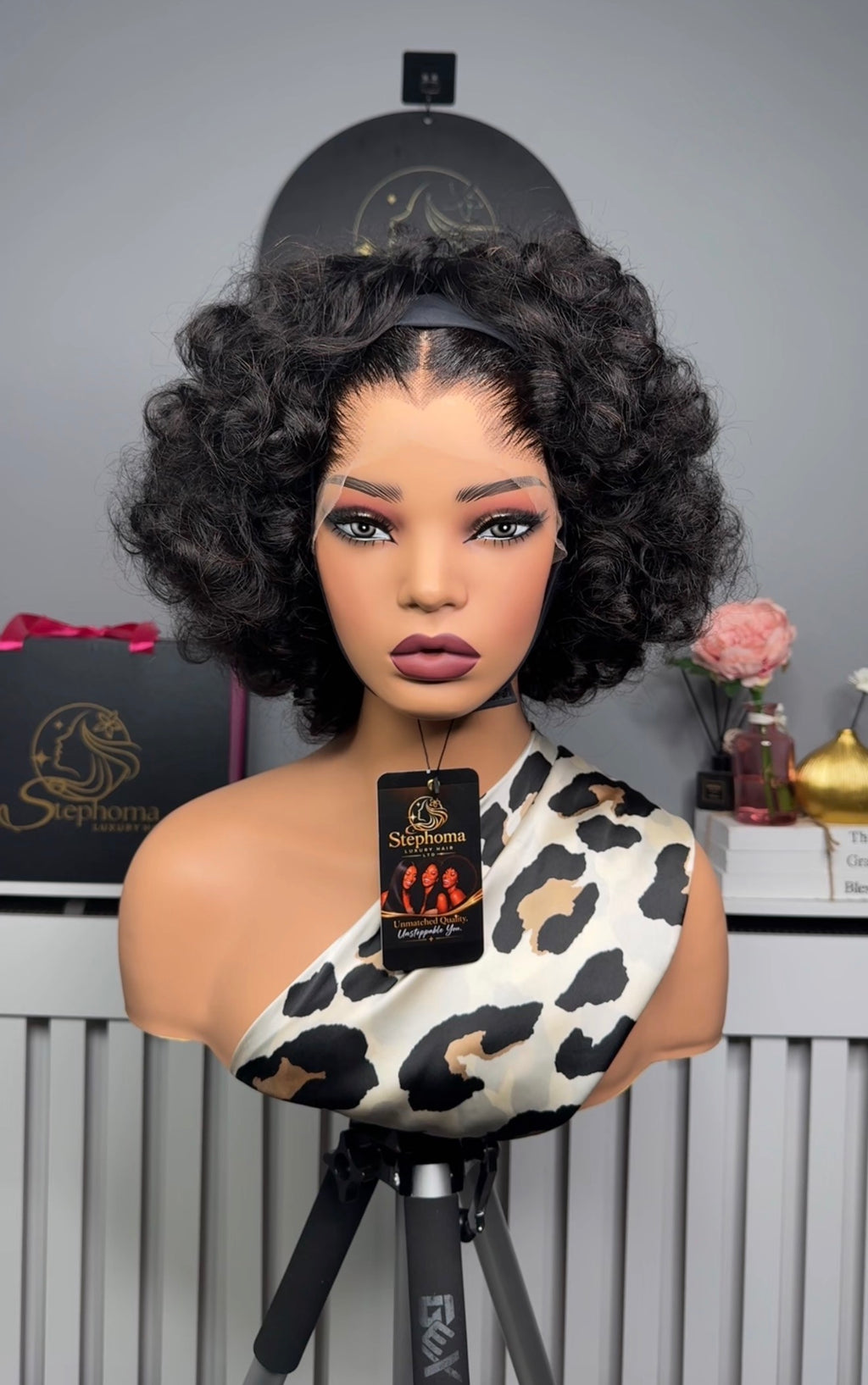 Customised/Styled Frontal paired with Nuelle Band Wig