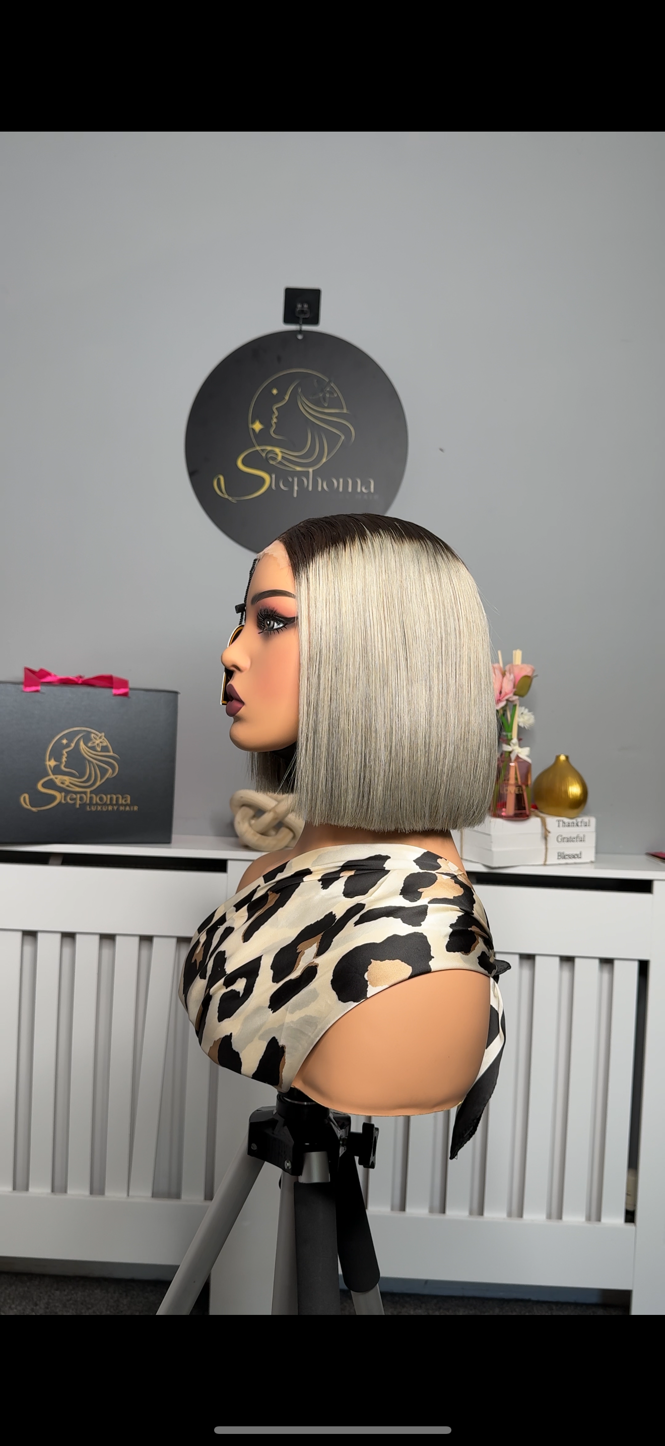8” Luxury Grey Bone Straight with 2by6 Closure