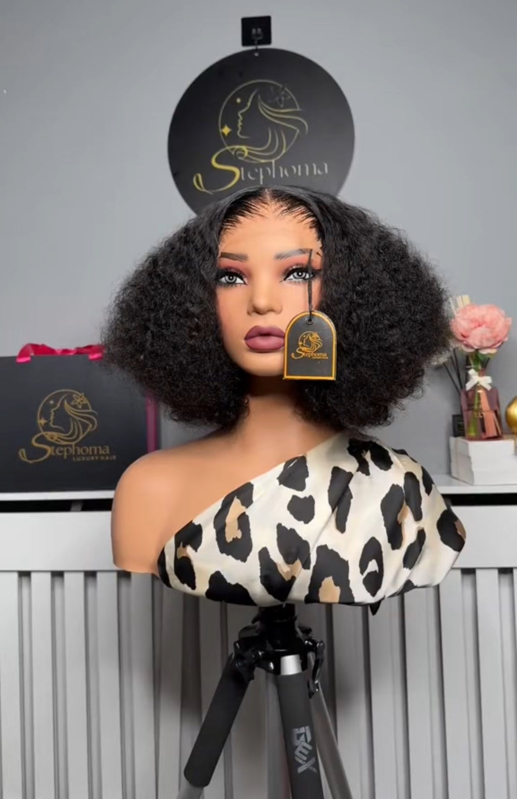 10” Iris Curly with 5by5 Closure