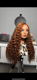 26” Iris Curly with 5by5 Closure in Piano