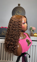 18” Dream Curly with 5by5 Closure in Chestnut Brown
