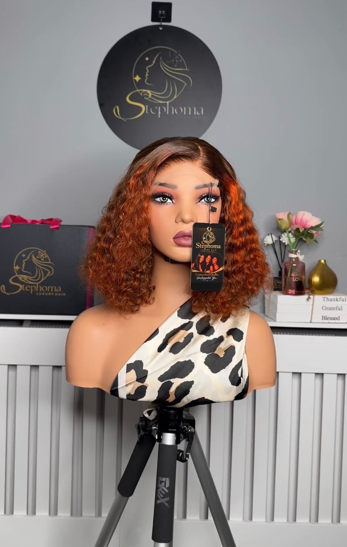 Wig Maya in Multi Tone Ginger with 5by5 Closure