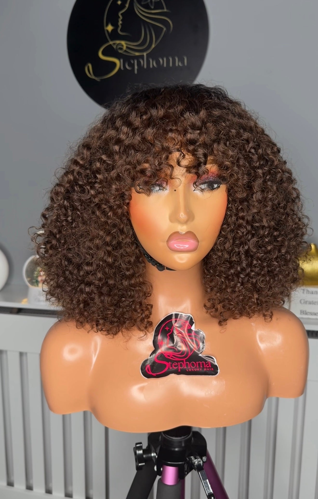 BROWN OMBRE FRINGE WIG