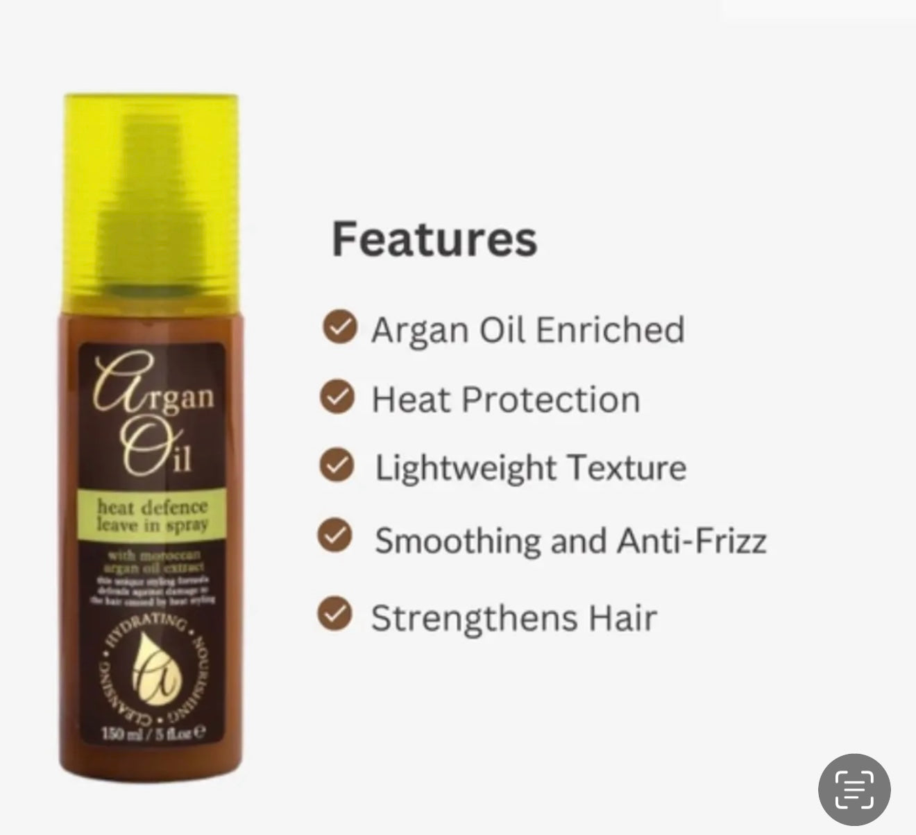 ARGAN OIL HEAT PROTECTANT
