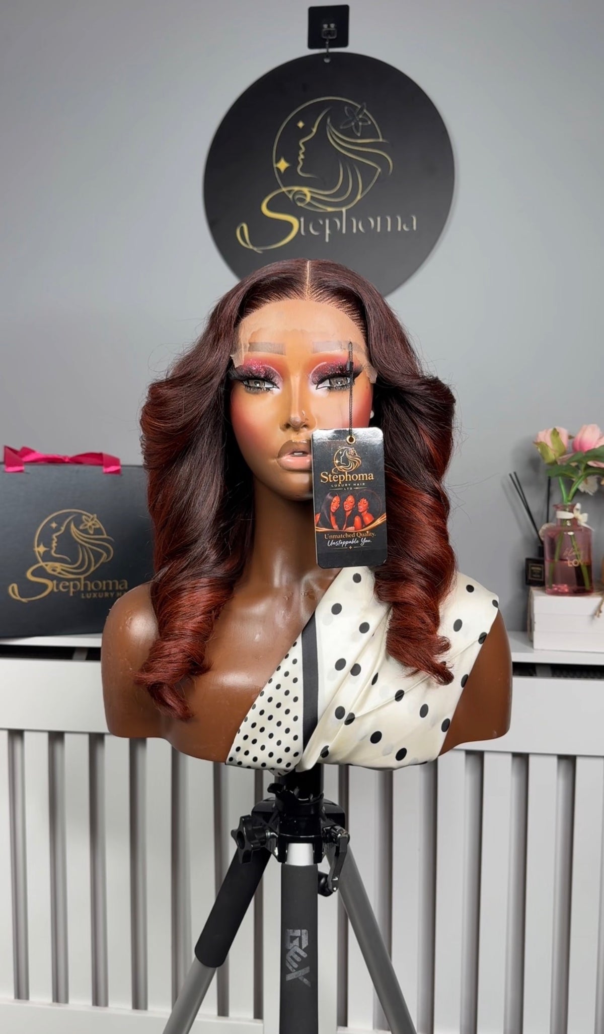 Asian Deluxe Wavy Bounce with 5by5 Closure