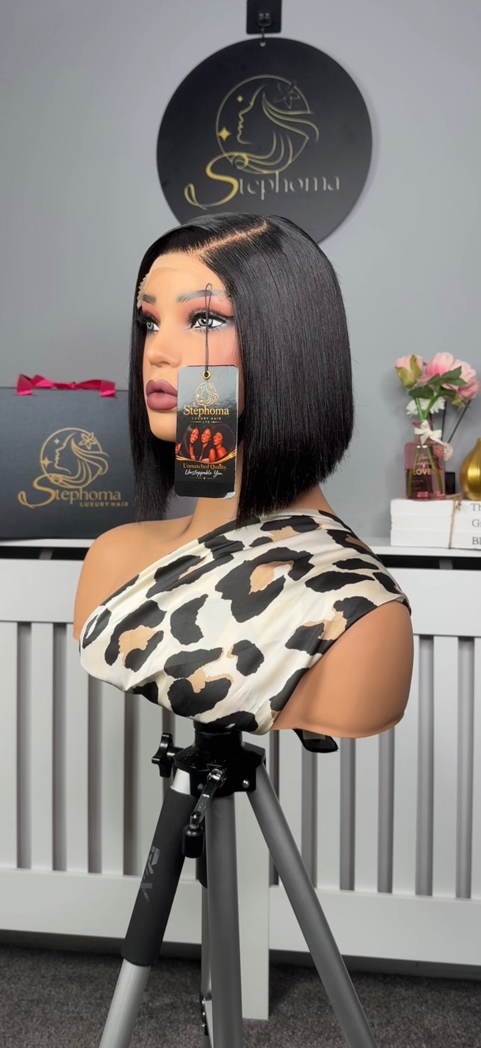 6” Luxe Chin Bob with 5by5 Closure