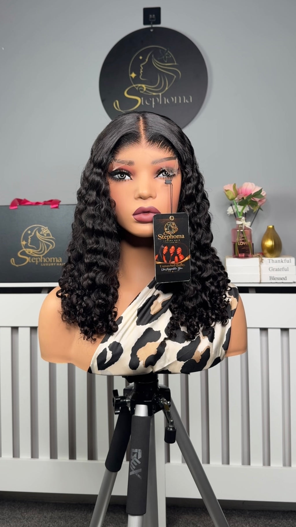 18” Iris Curly with 5by5 HD Lace Closure