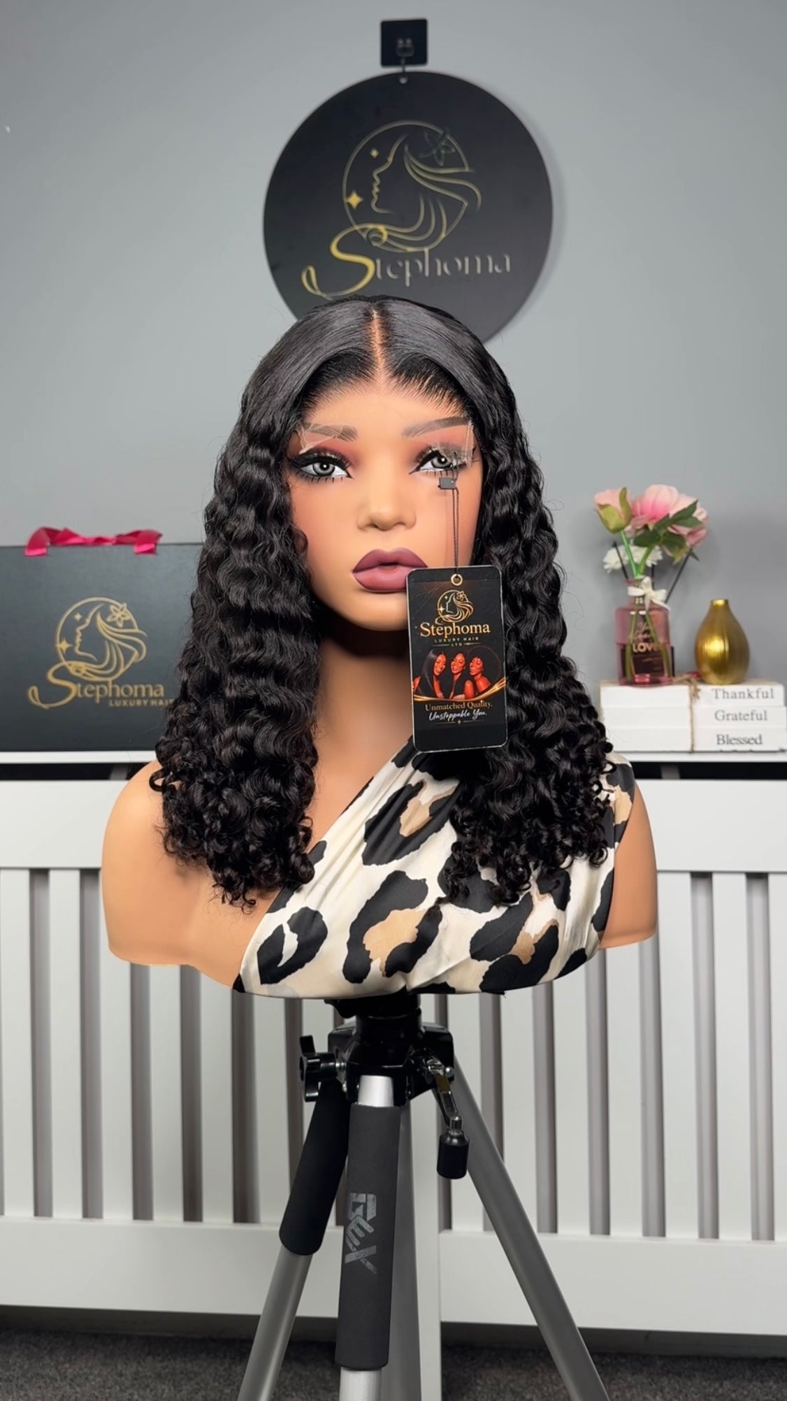 18” Iris Curly with 5by5 HD Lace Closure