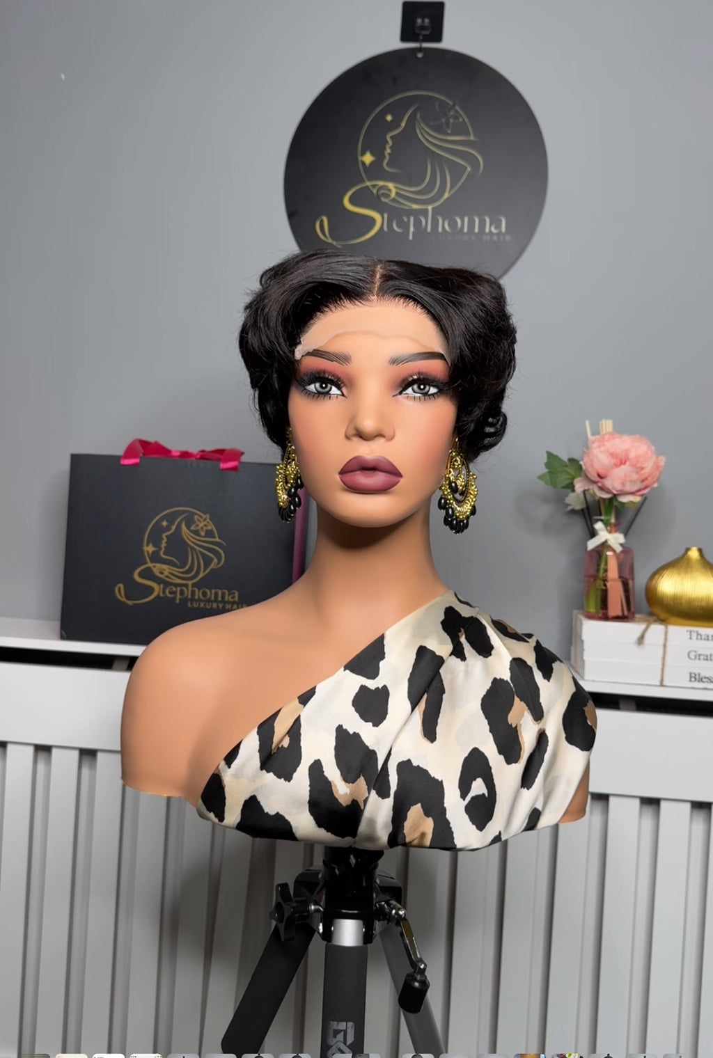 Executive Pixie Cut Wig with 6by6 Swiss Lace Closure