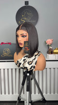 8” Luxe Donor Bone Straight with 5by5 Closure