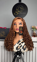 20” Iris Curly with 5by5 Closure in Piano