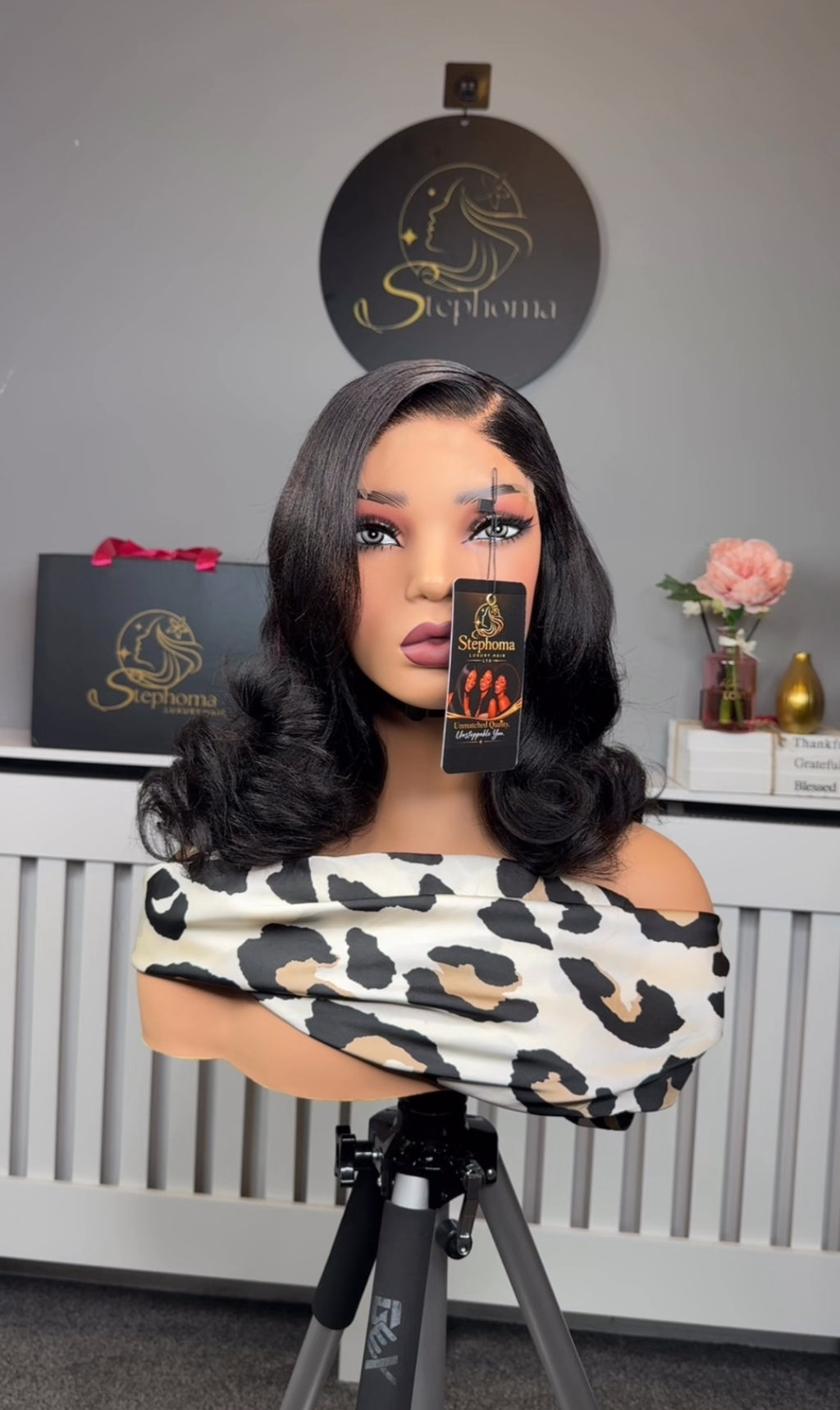 Adiza layered Yaki Wave with 5by5 Transparent lace closure