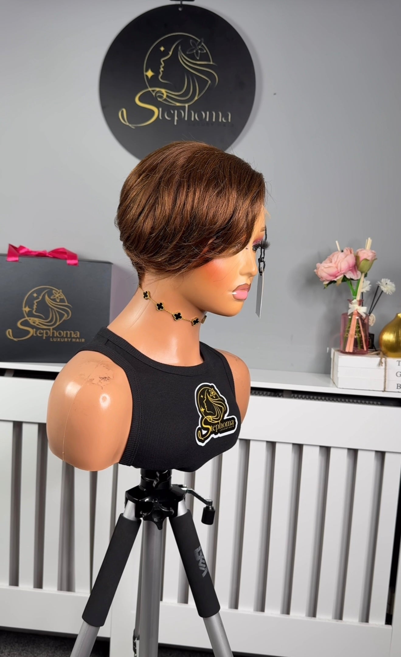 Luxe Chic Pixie Cut Wig in Brown