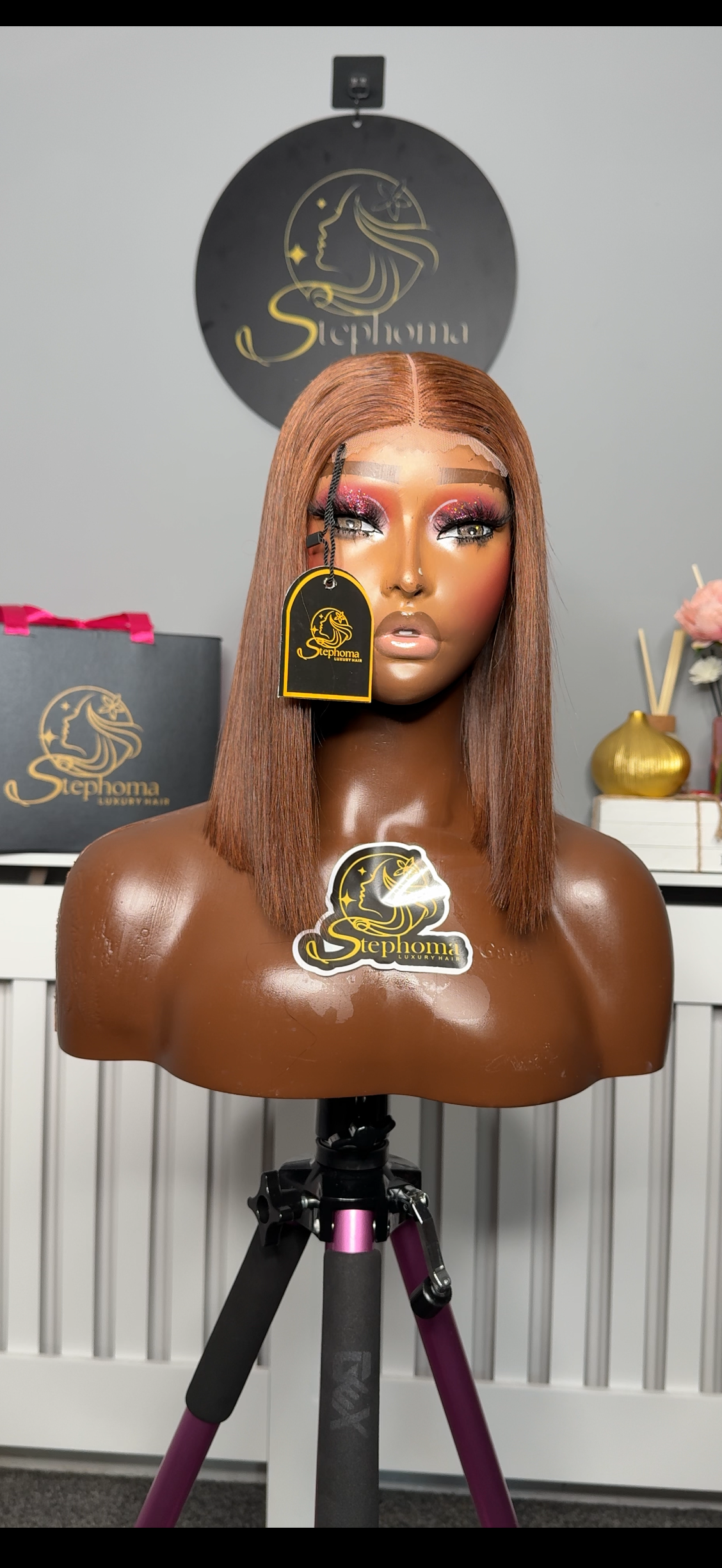 10” SDD Luxe Donor Bone Straight in Mocha brown