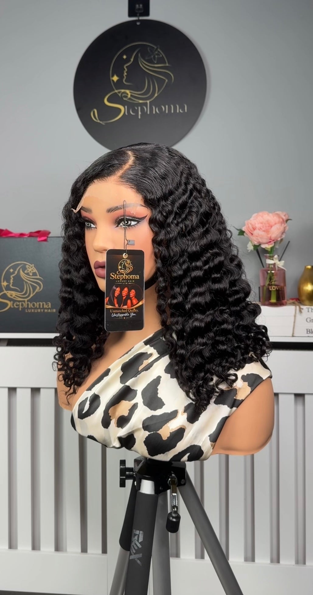 16” Iris Curly with 5by5 Closure