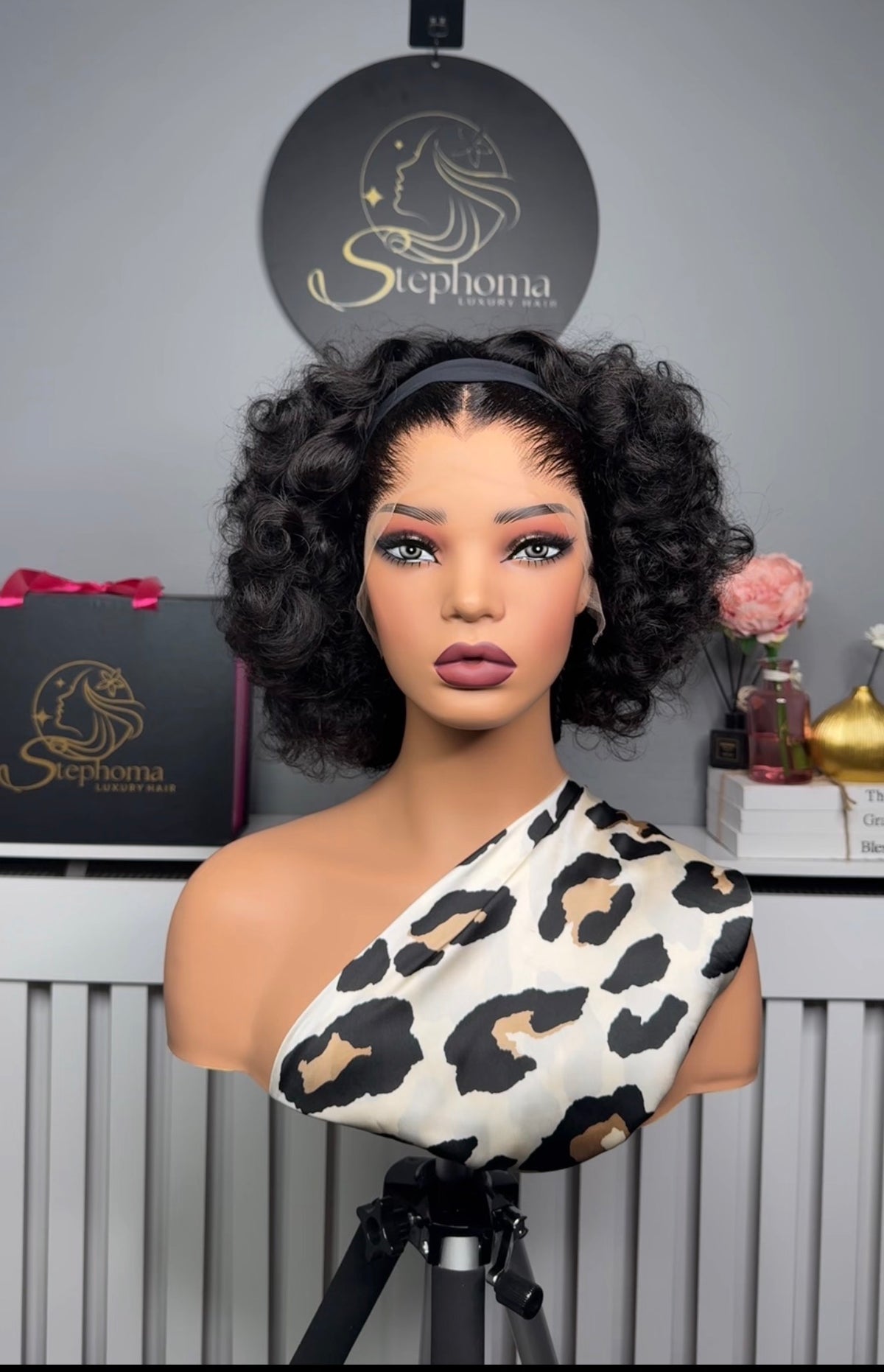 Customised/Styled Frontal paired with Nuelle Band Wig