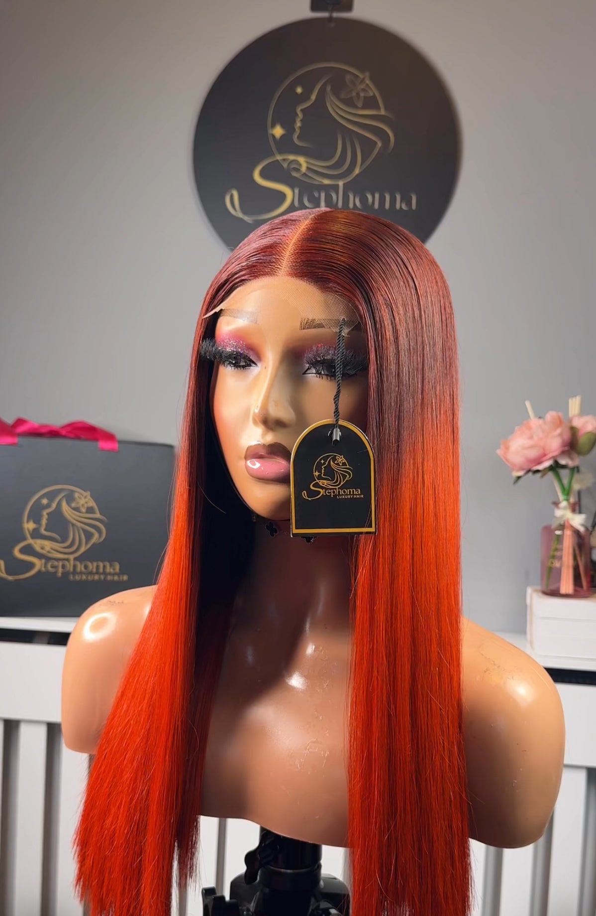 Ombré Cajun Luxe Donor Bone Straight with 2by6 Closure